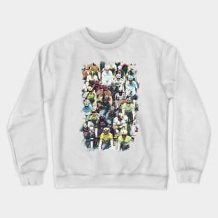 PELOTON / Abstract fan art / Cycling heroes series #01 Crewneck Sweatshirt